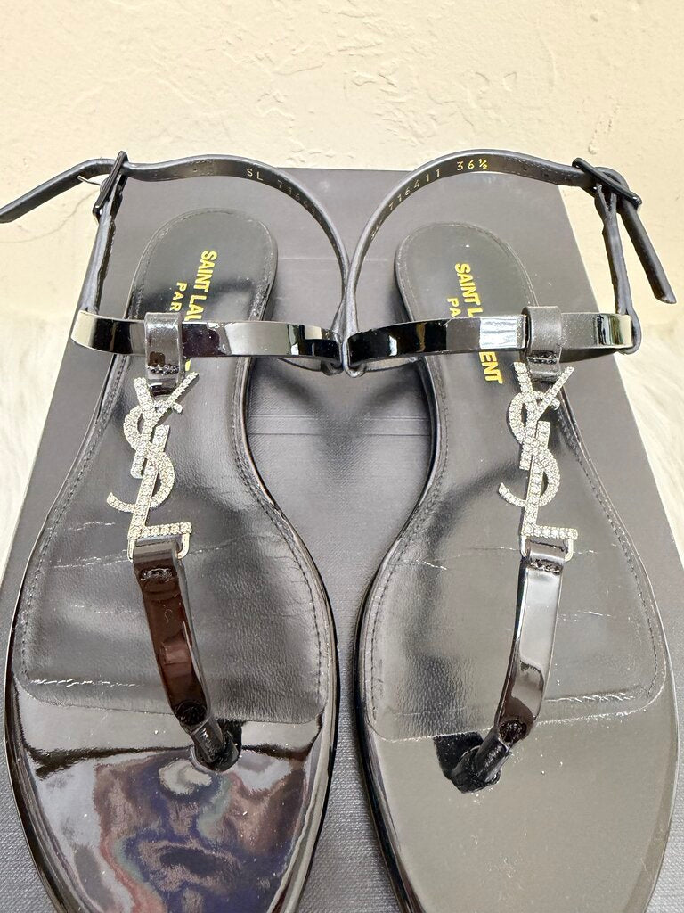 Cassandra Patent Leather Sandal w/box