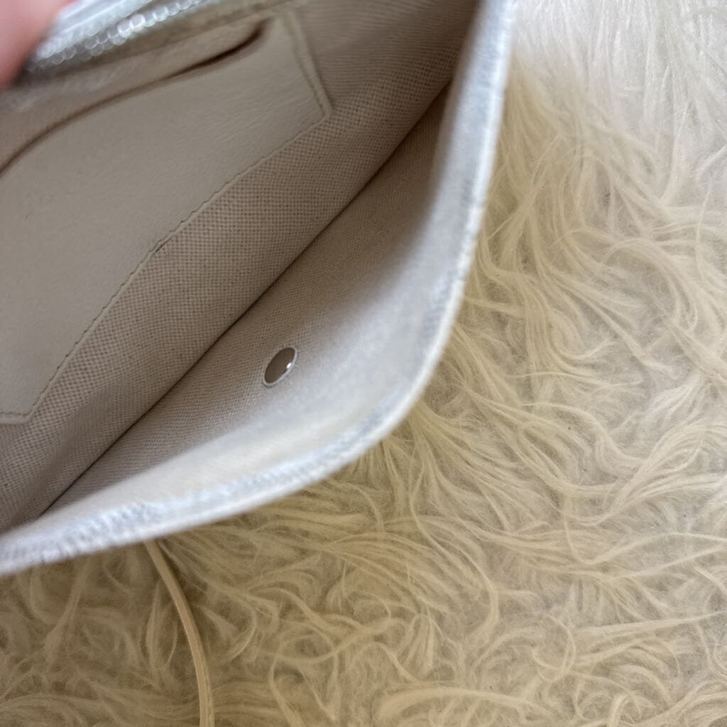 White Goyardine Plumet Pouch Wallet Crossbody