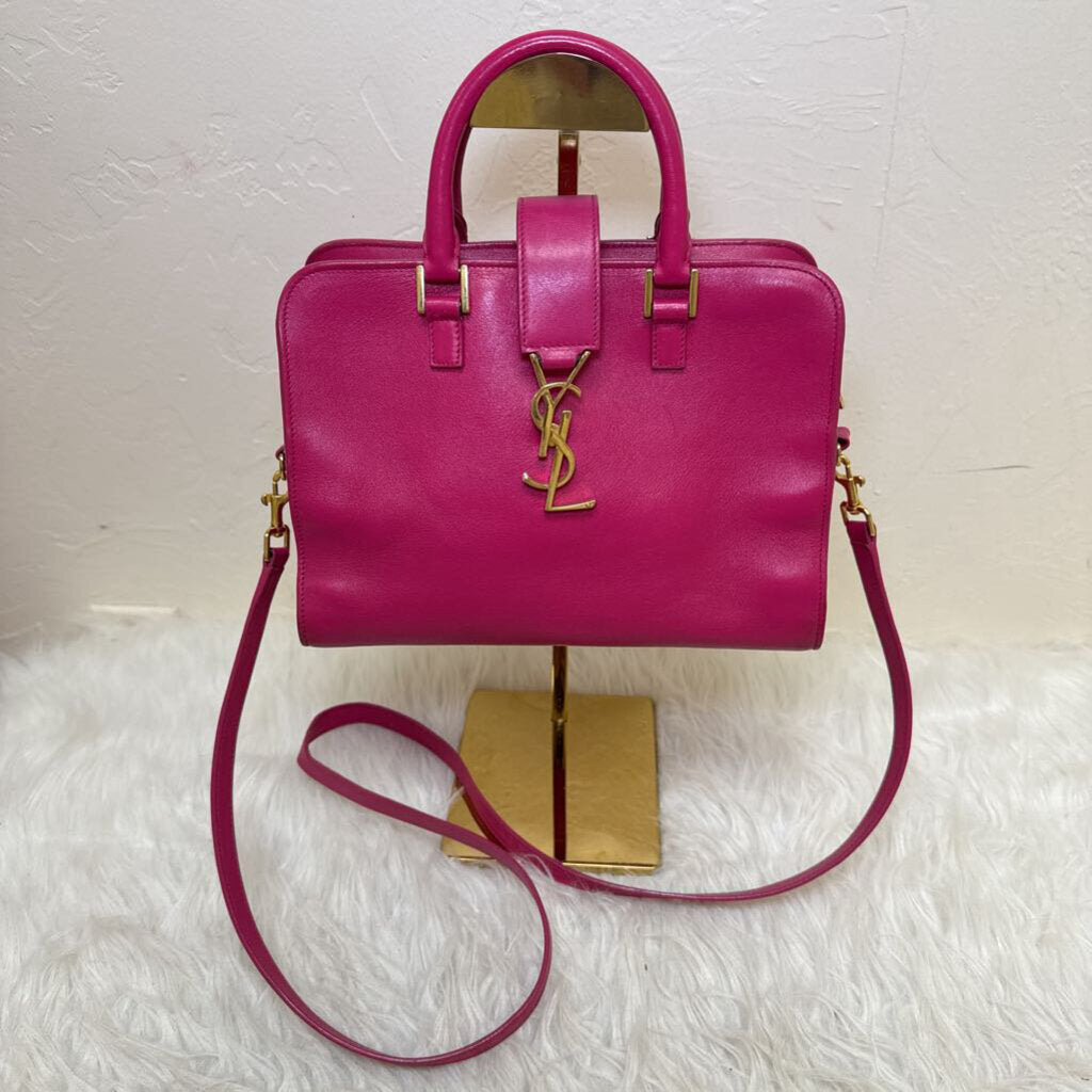Pink Baby Cabas w/ Gold YSL