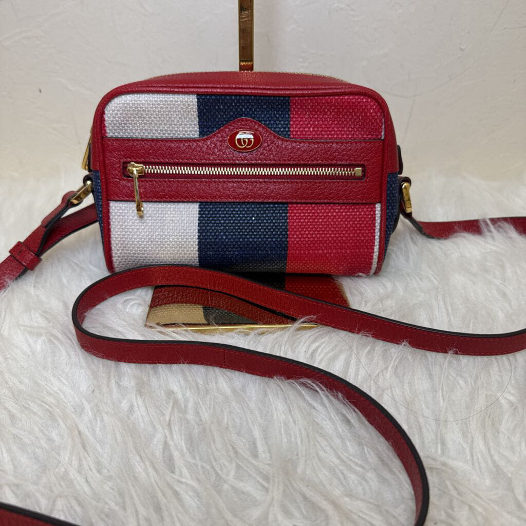 Ophidia Stripe Mini Camera Bag