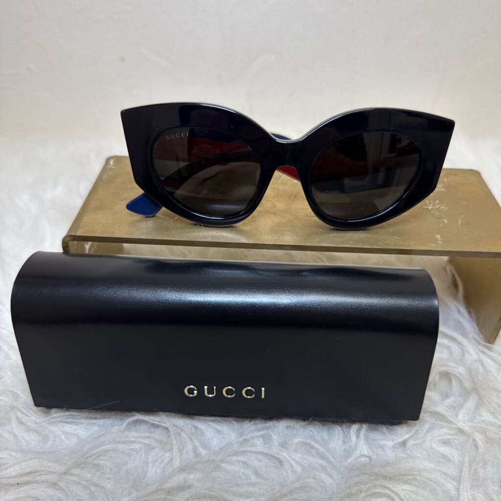 Black Cat Eye w/ Silve Web Stripe Arms (Case)