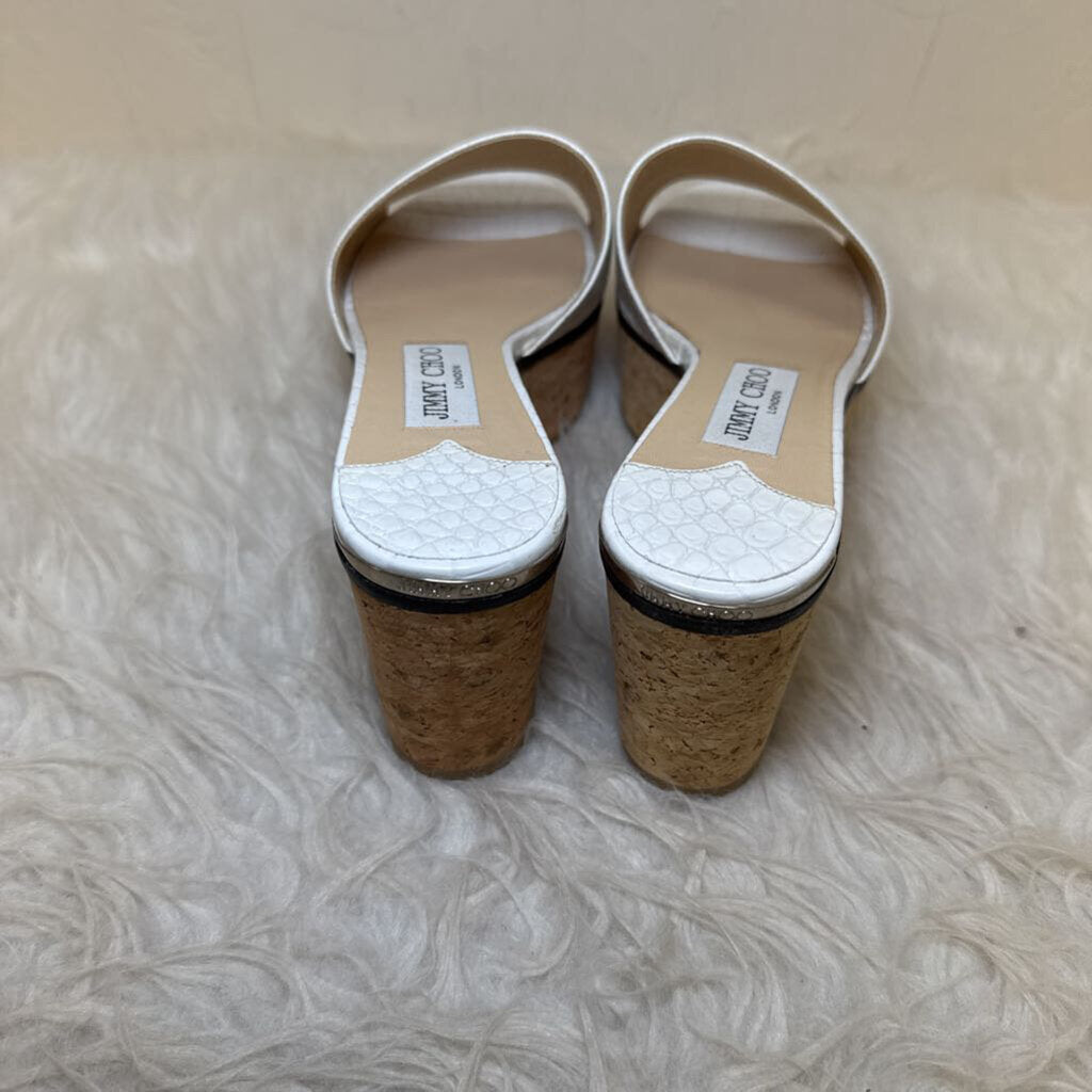 Dee Dee Croc Embossed Platform Wedge
