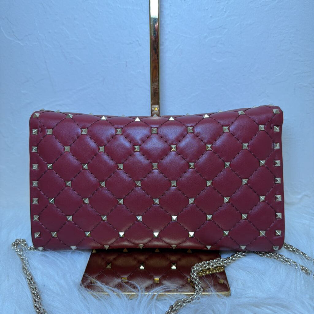 Red Rockstud Spike Crossbody