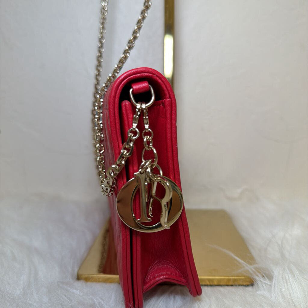 Cannage Lady Dior with removable pouch NWT