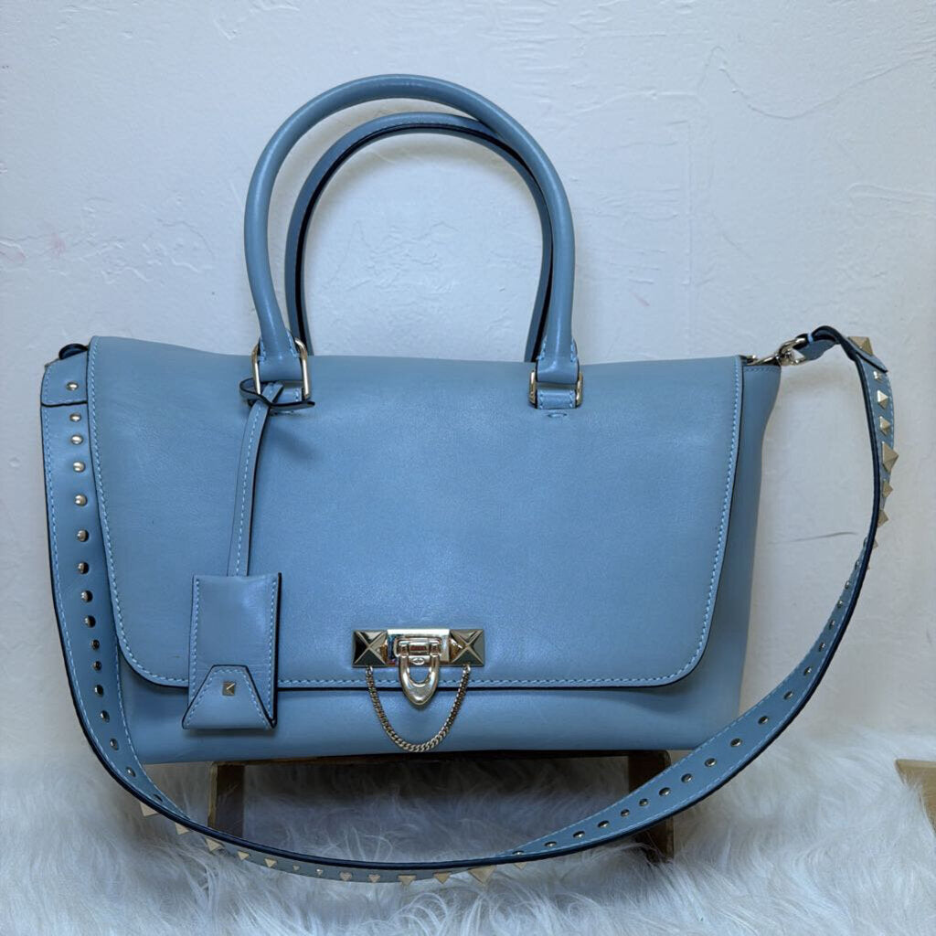 Leather Demilune w/Rockstud strap
