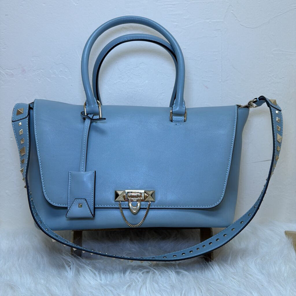 Leather Demilune w/Rockstud strap