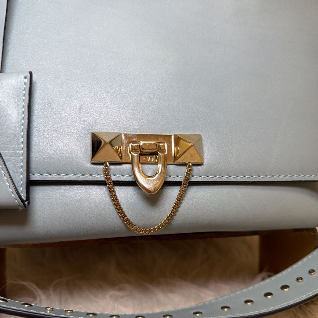 Leather Demilune w/Rockstud strap