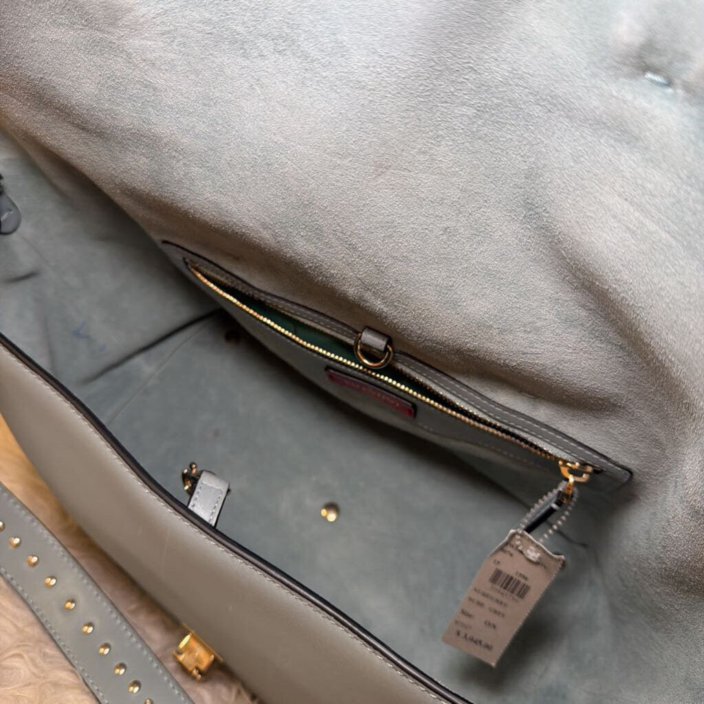 Leather Demilune w/Rockstud strap
