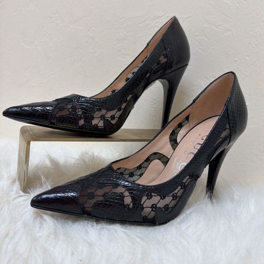 Python Embossed & Mesh Pumps