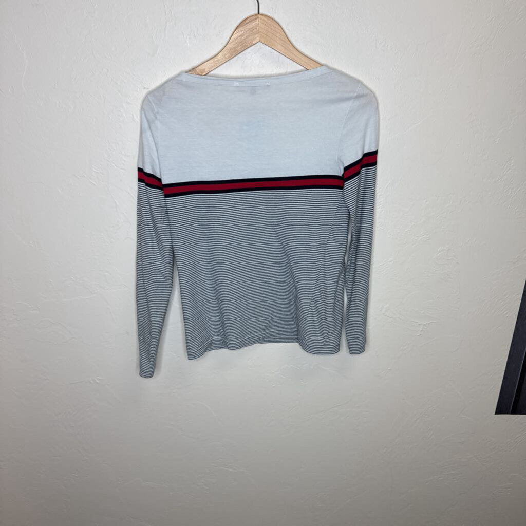 Boat Neck Sylvie Web Striped Long Sleeve