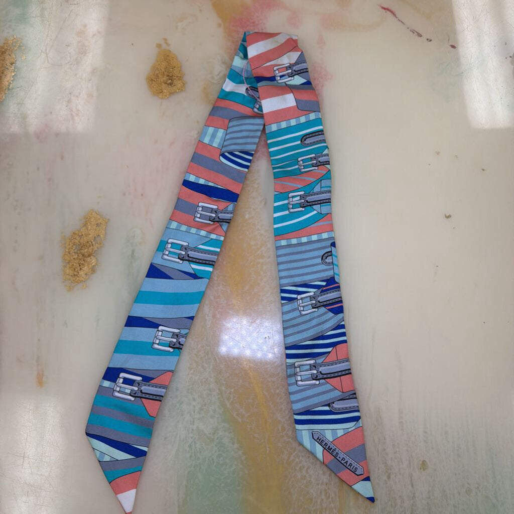 Buckle Design Silk Twilly