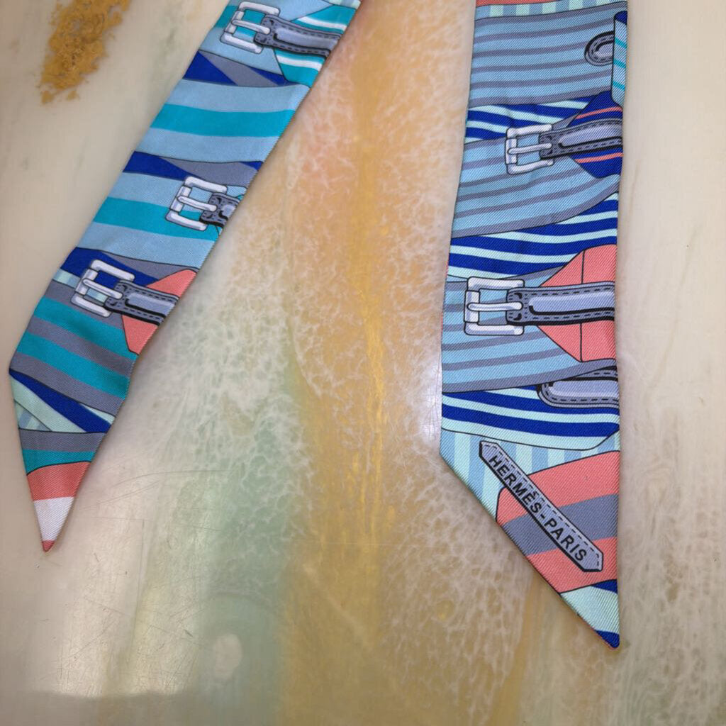 Buckle Design Silk Twilly