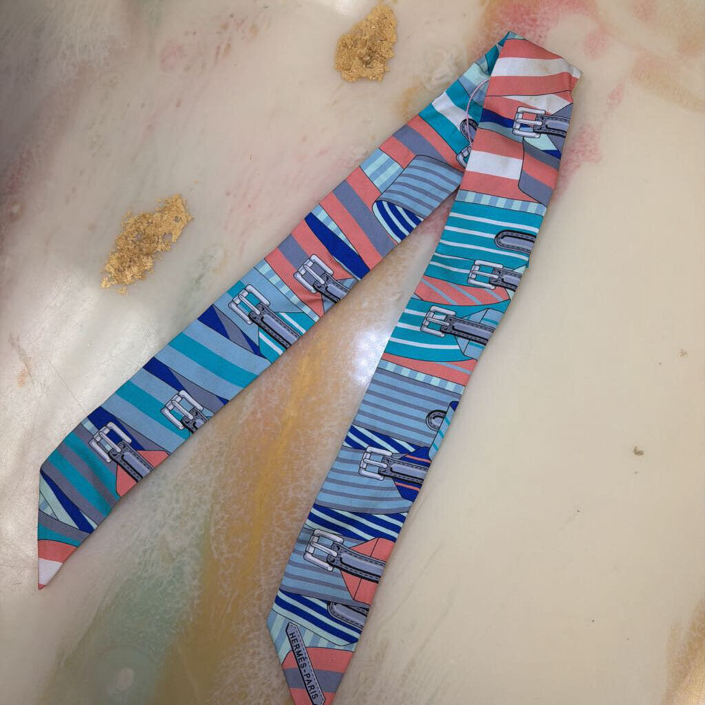 Buckle Design Silk Twilly