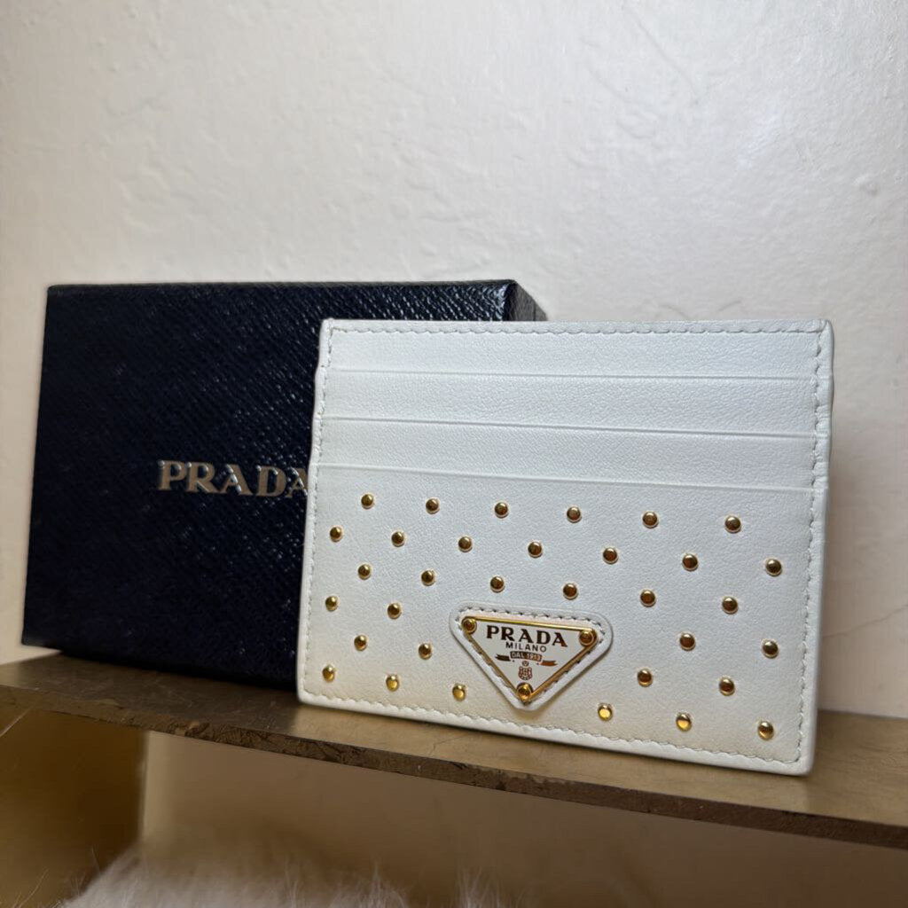 Gold Studded Card Holder