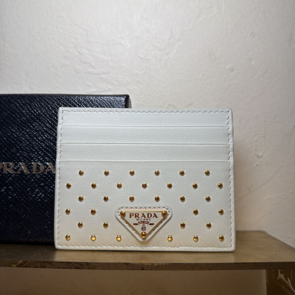 Gold Studded Card Holder