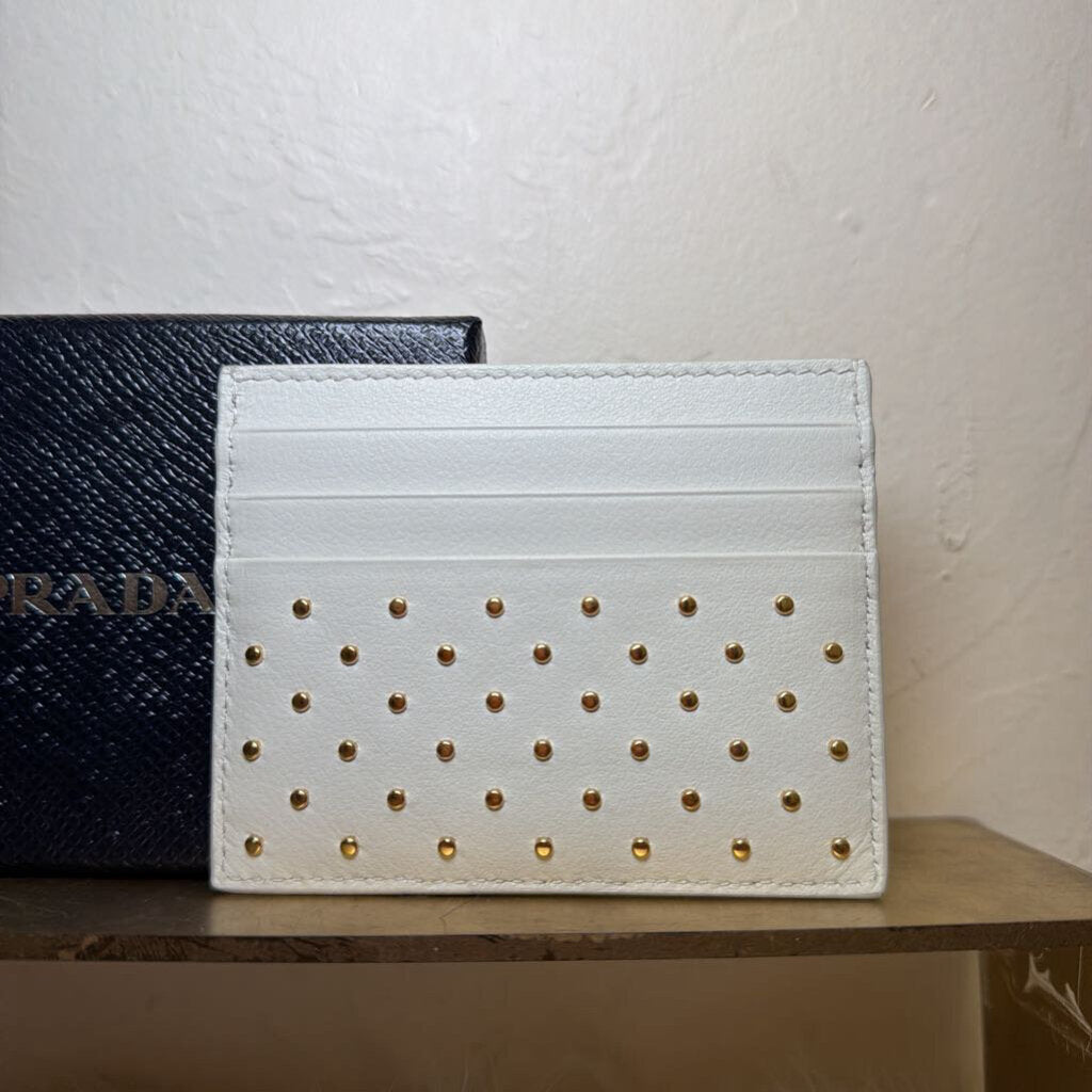 Gold Studded Card Holder