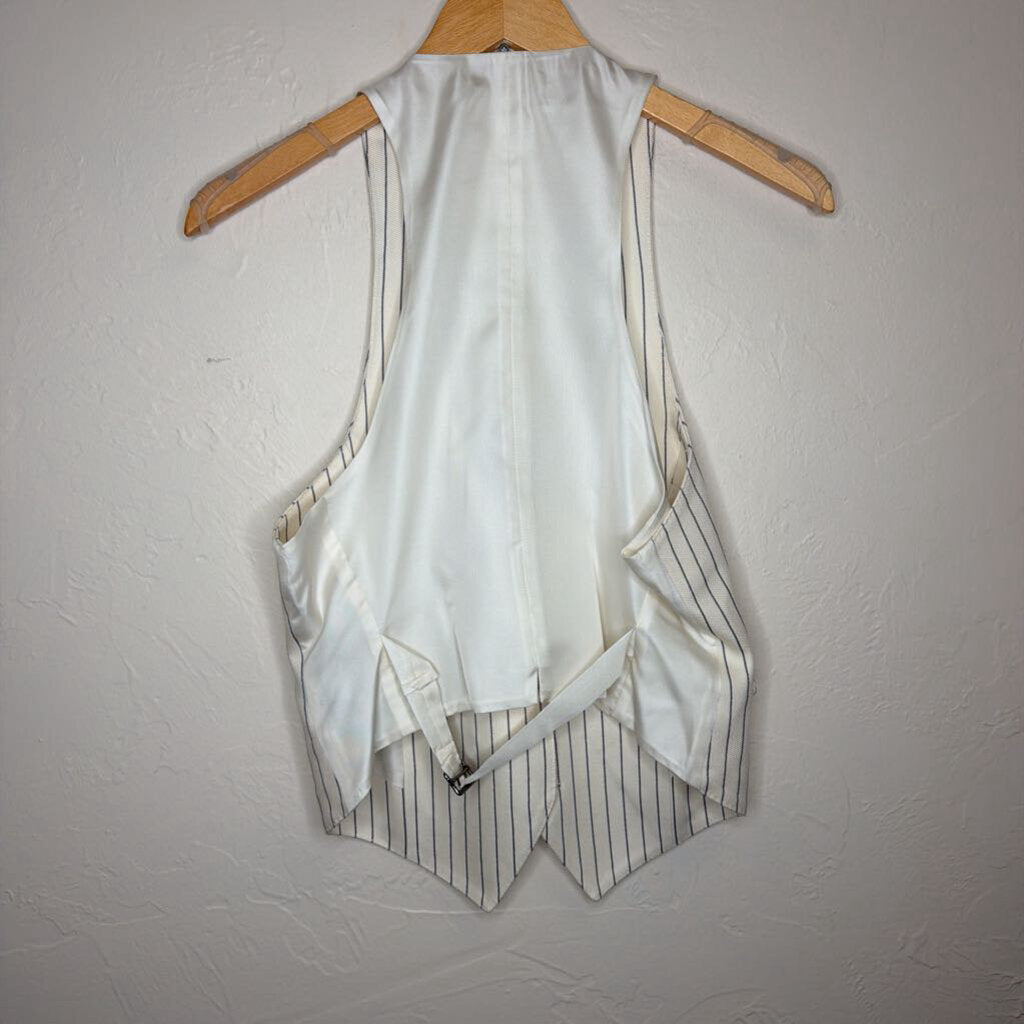 Striped Button Up Vest