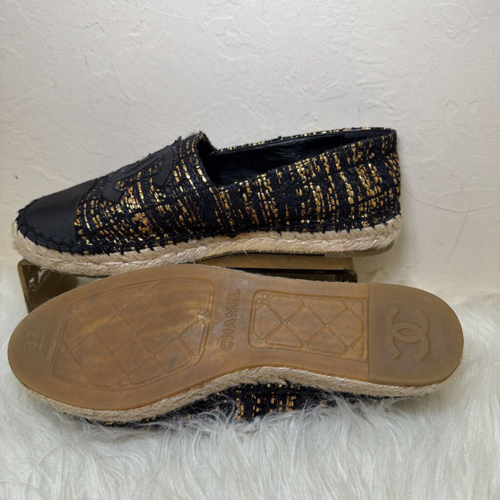 Tweed Metallic Espadrilles