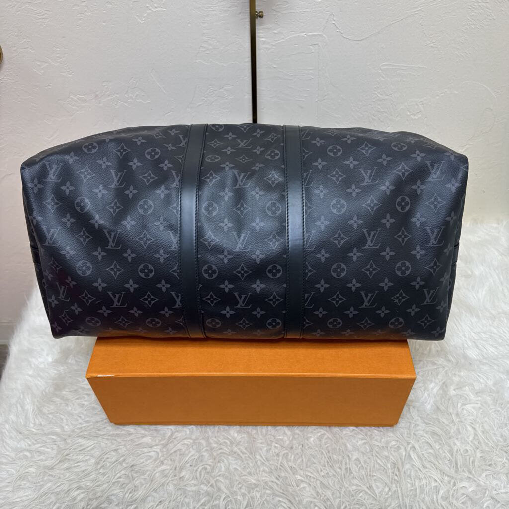Monogram Graphite Keepall Bandoliere 55