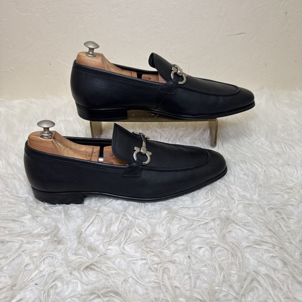 Flori 2 Mens Nero Pebble Leather Loafer