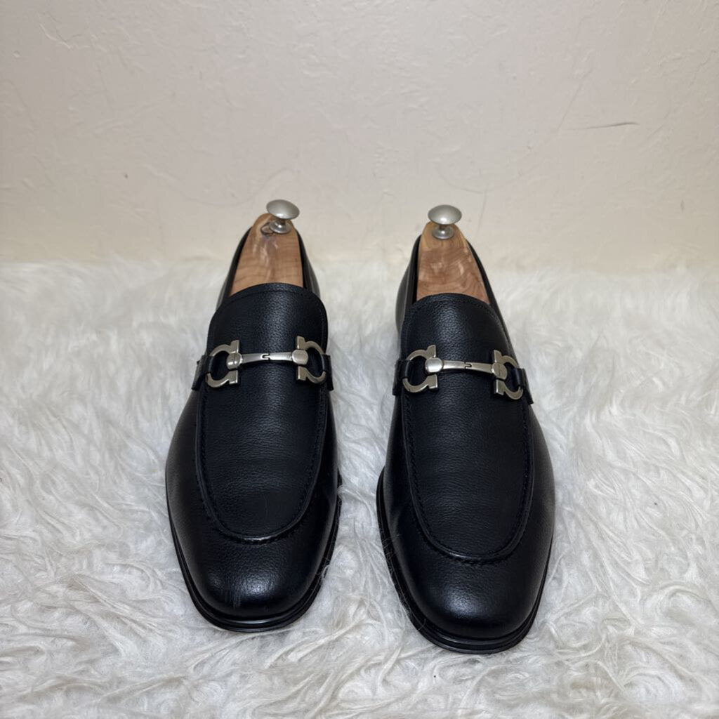 Flori 2 Mens Nero Pebble Leather Loafer
