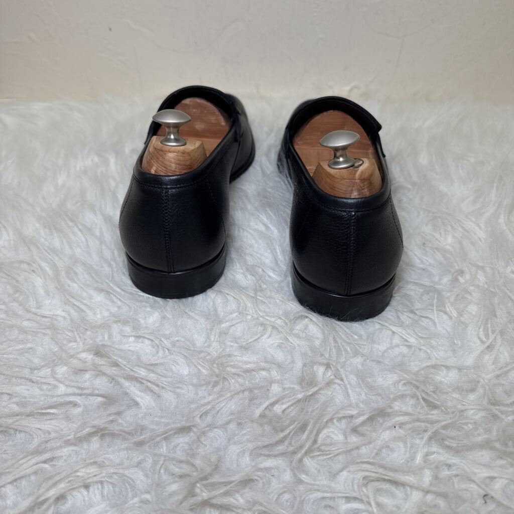 Flori 2 Mens Nero Pebble Leather Loafer