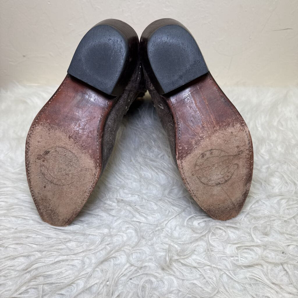 Dark Brown Distressed Leather