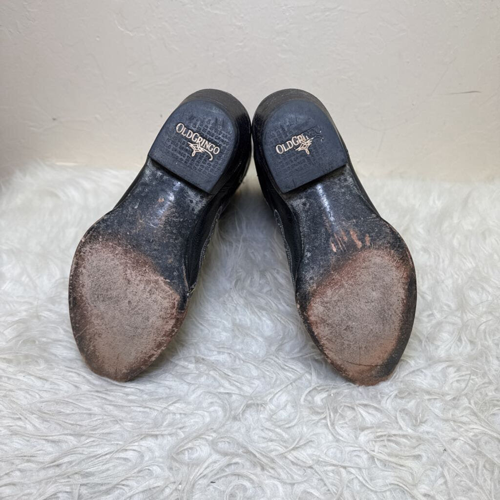 Black Embroidered Boots