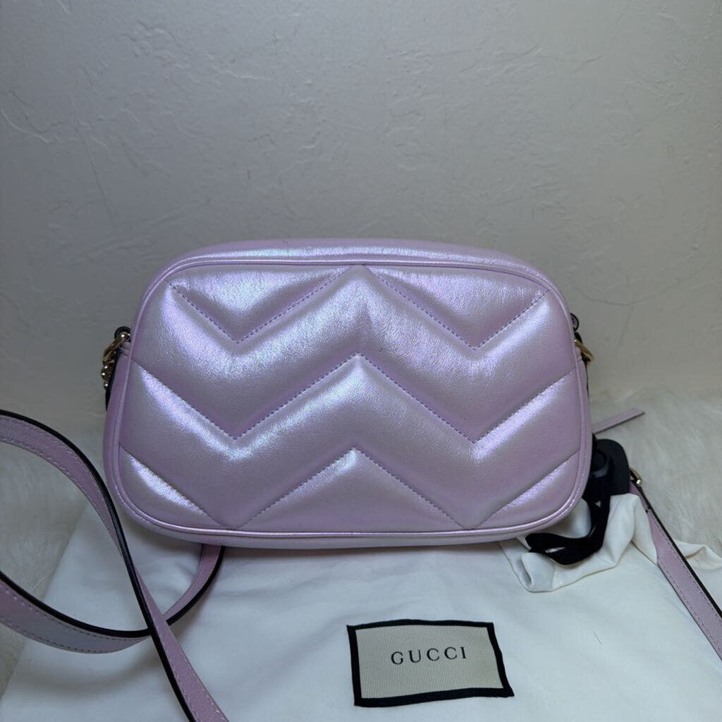 Escape Iridescent Nappa Chevron GG Marmont