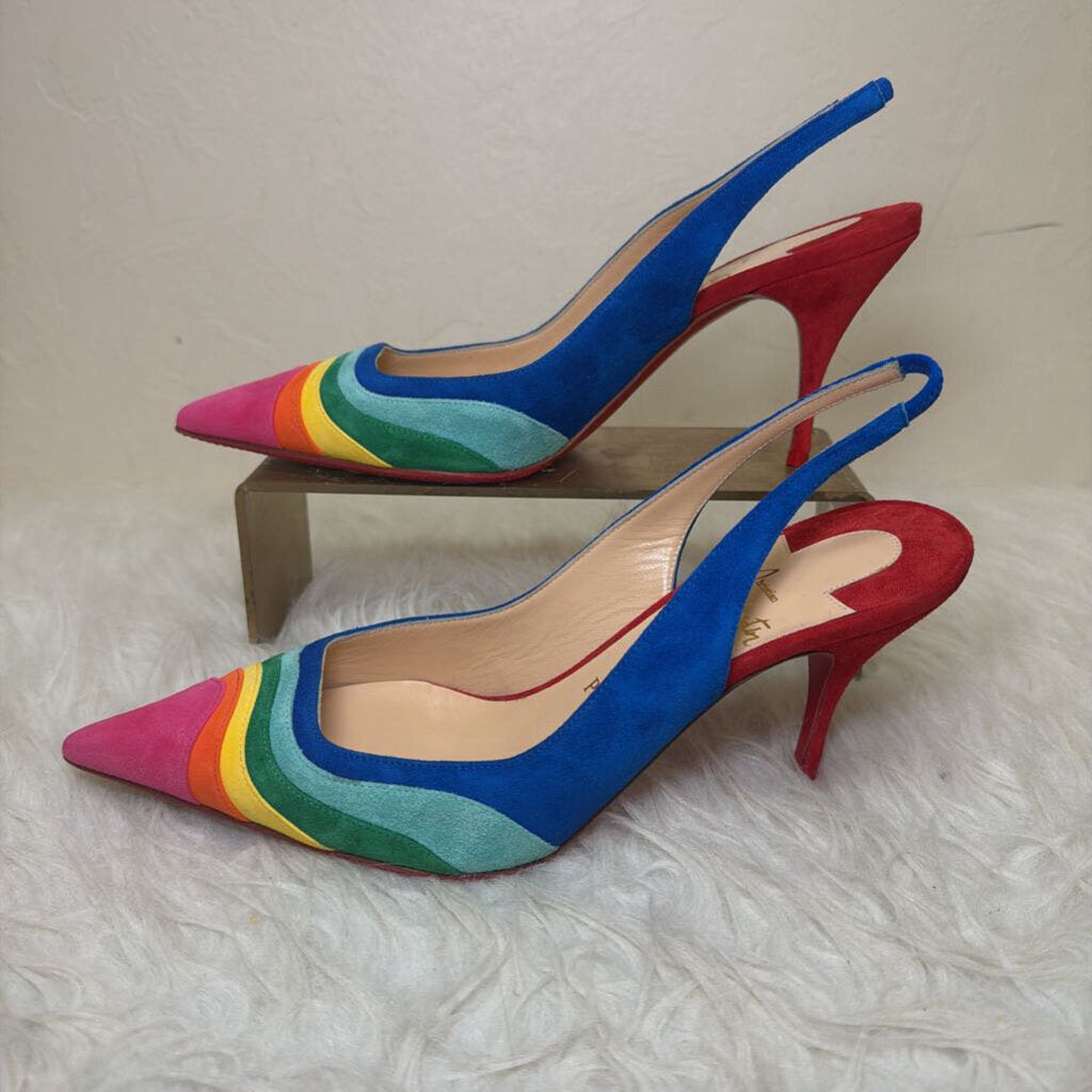 Suede Colorblock Slingback