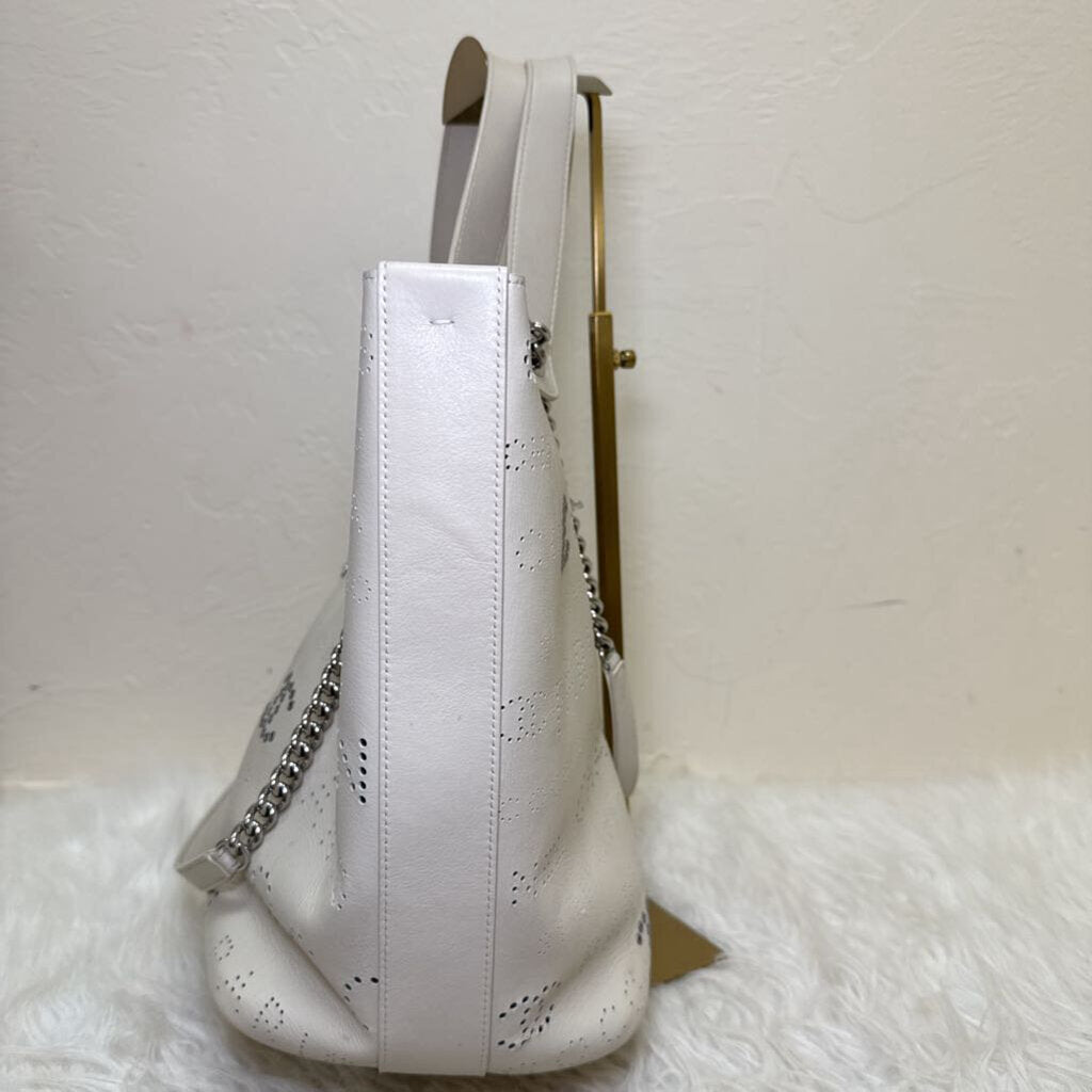 Logo Eyelets Shopping Tote