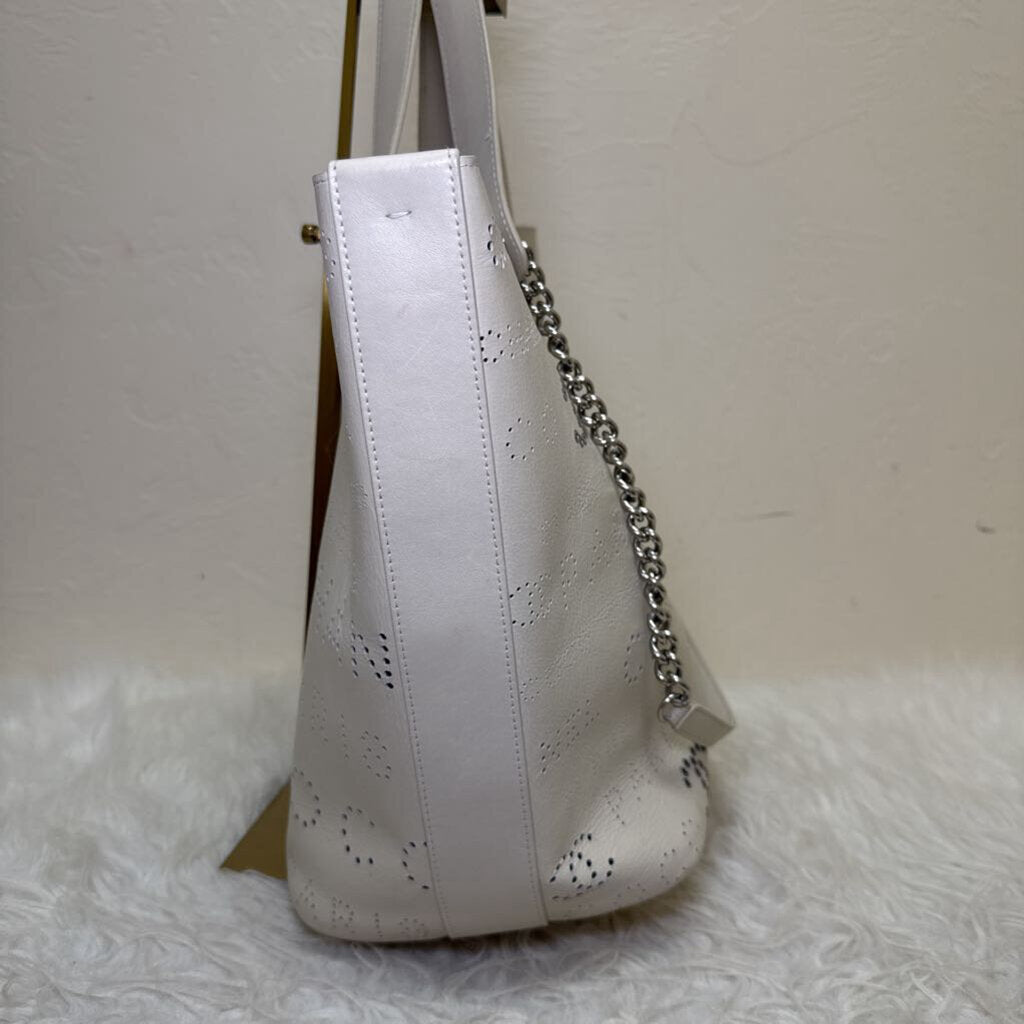 Logo Eyelets Shopping Tote