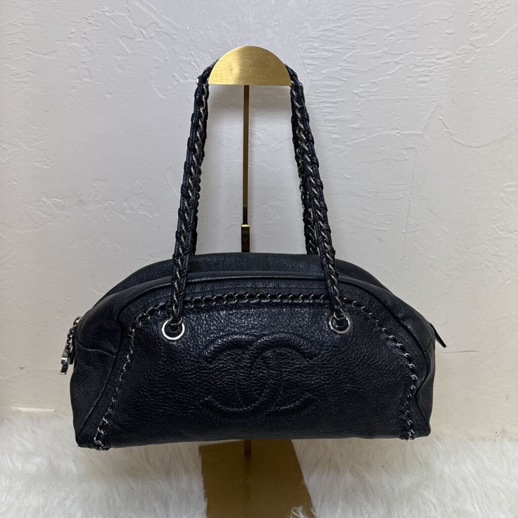 Black Luxe Ligne Bowler Bag