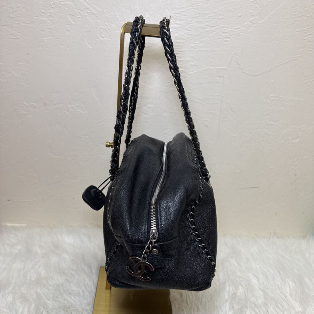Black Luxe Ligne Bowler Bag