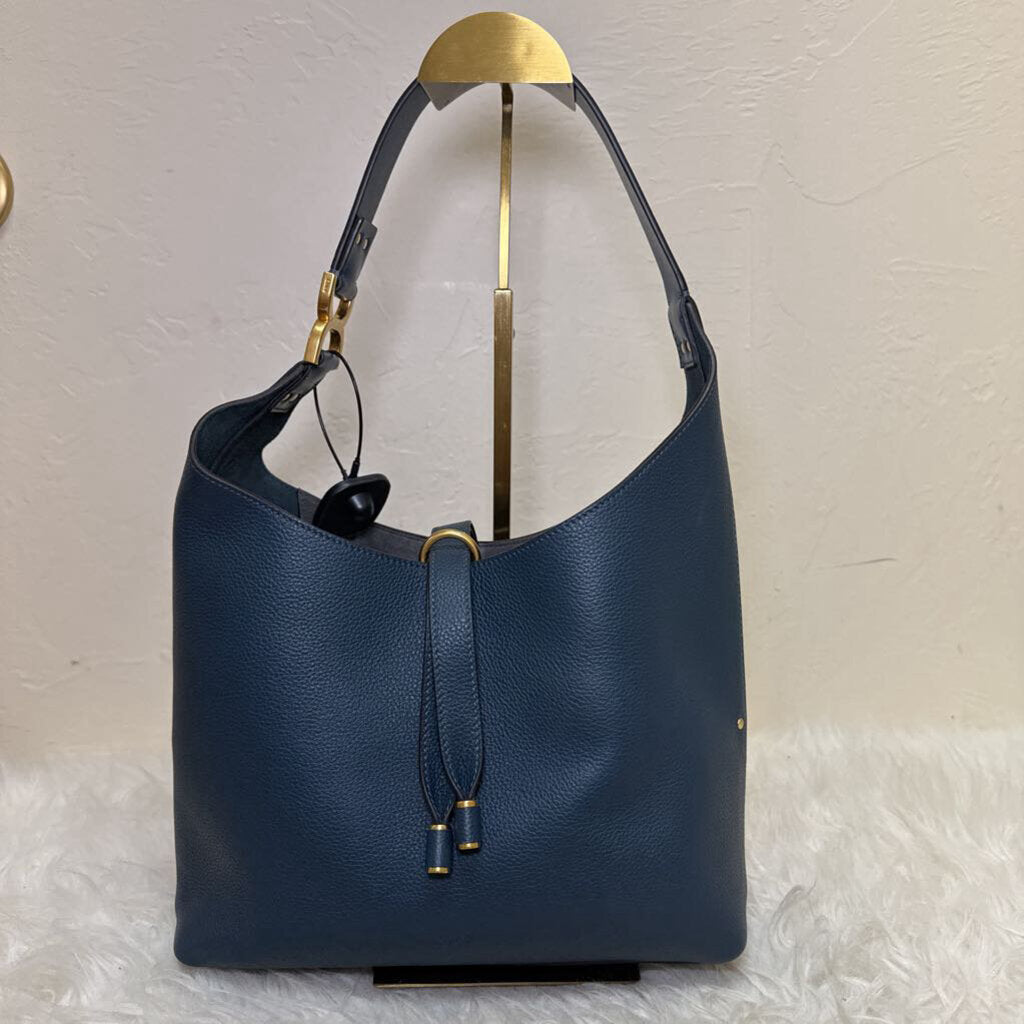 Tapestry Blue Small Hobo Bag