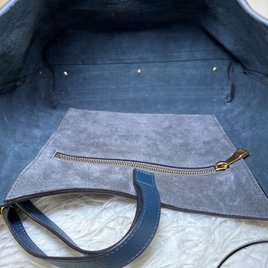 Tapestry Blue Small Hobo Bag