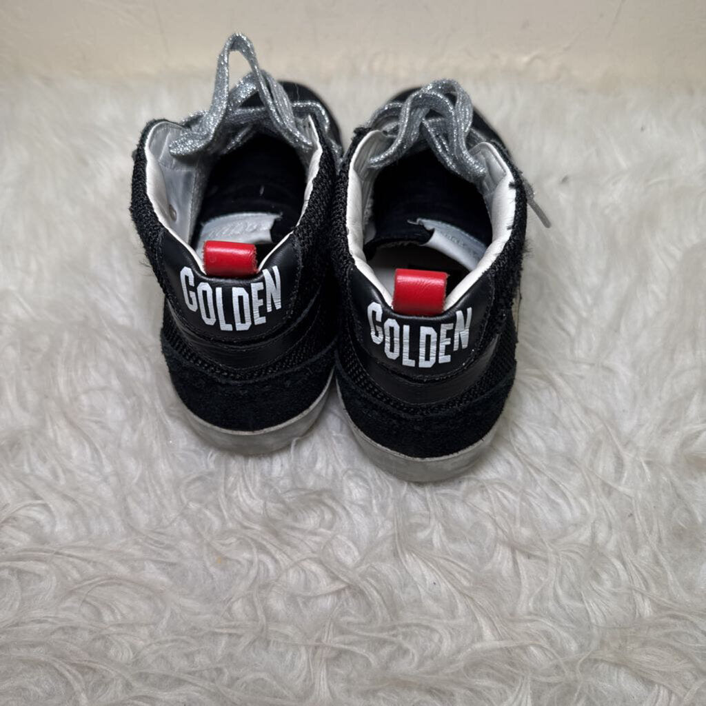 Mid Star Black Mesh High Tops