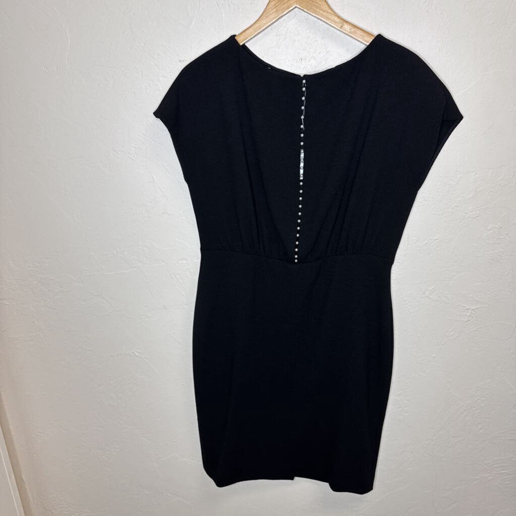 Black Cocktail Dress w Pearl Accents