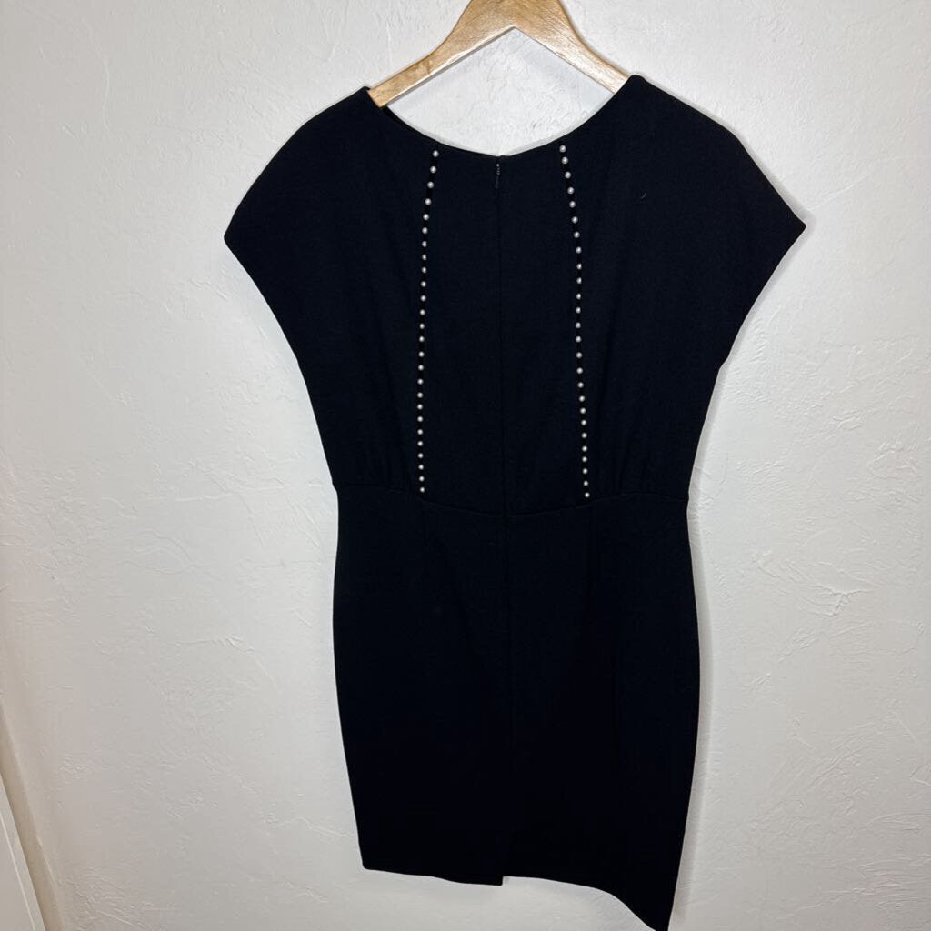 Black Cocktail Dress w Pearl Accents