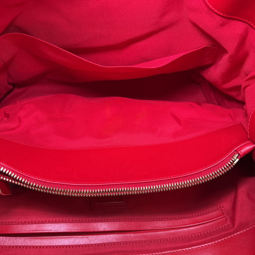 Teal Blue Leather Passage Tote