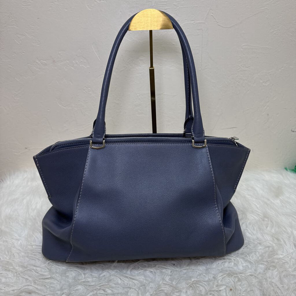 Blue Grey Leather Taurillon C de Mini