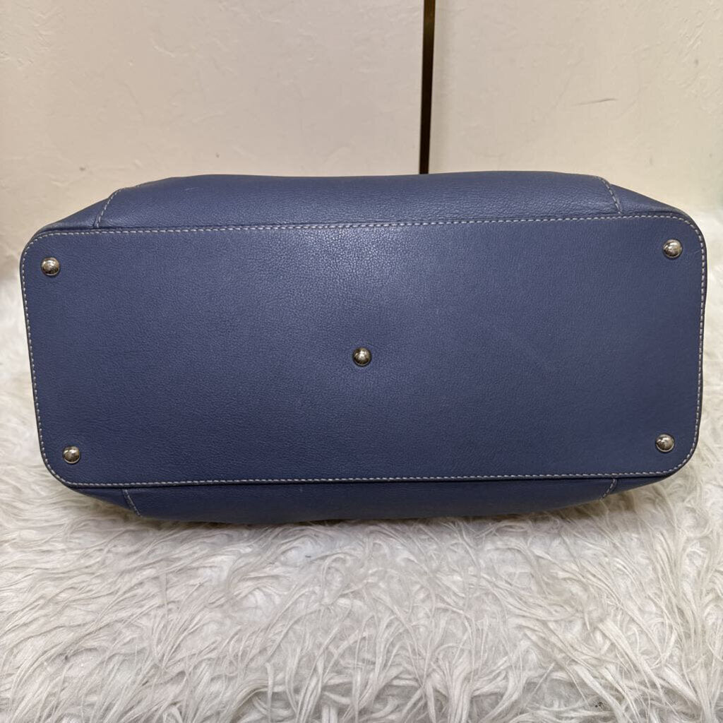 Blue Grey Leather Taurillon C de Mini