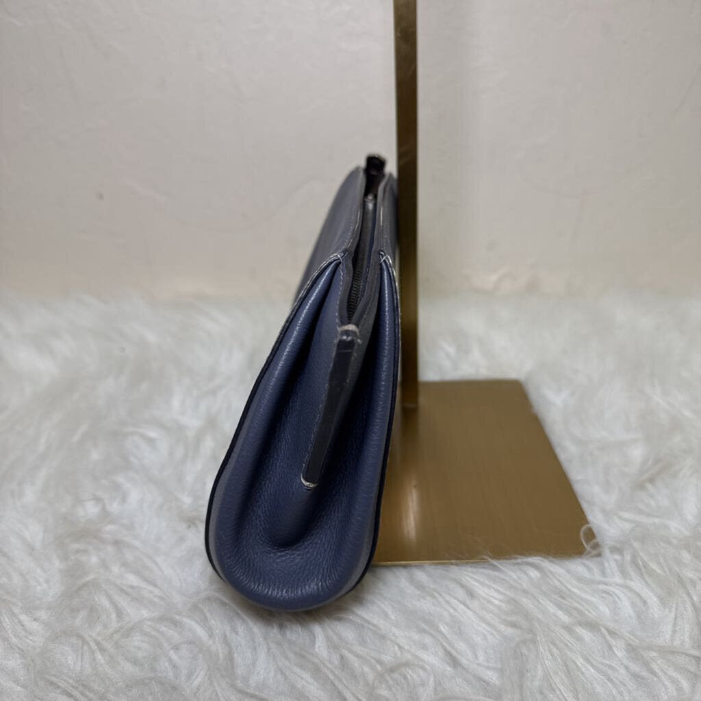 Blue Grey Leather C de Cartier Clutch