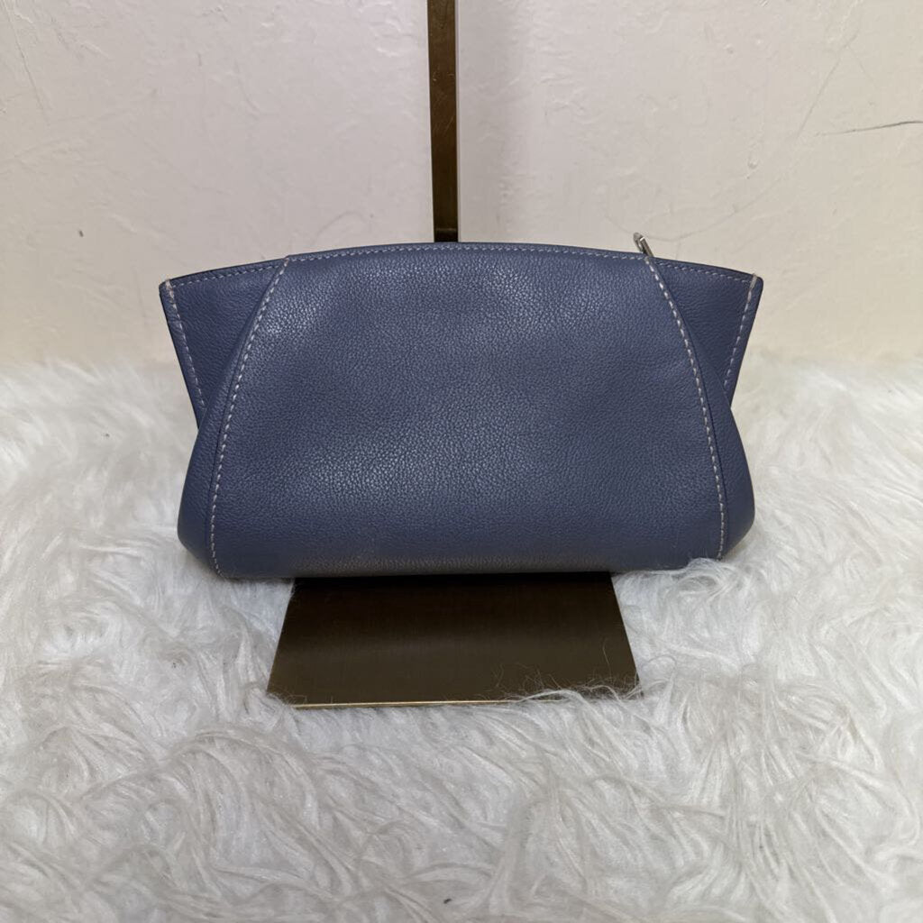 Blue Grey Leather C de Cartier Clutch