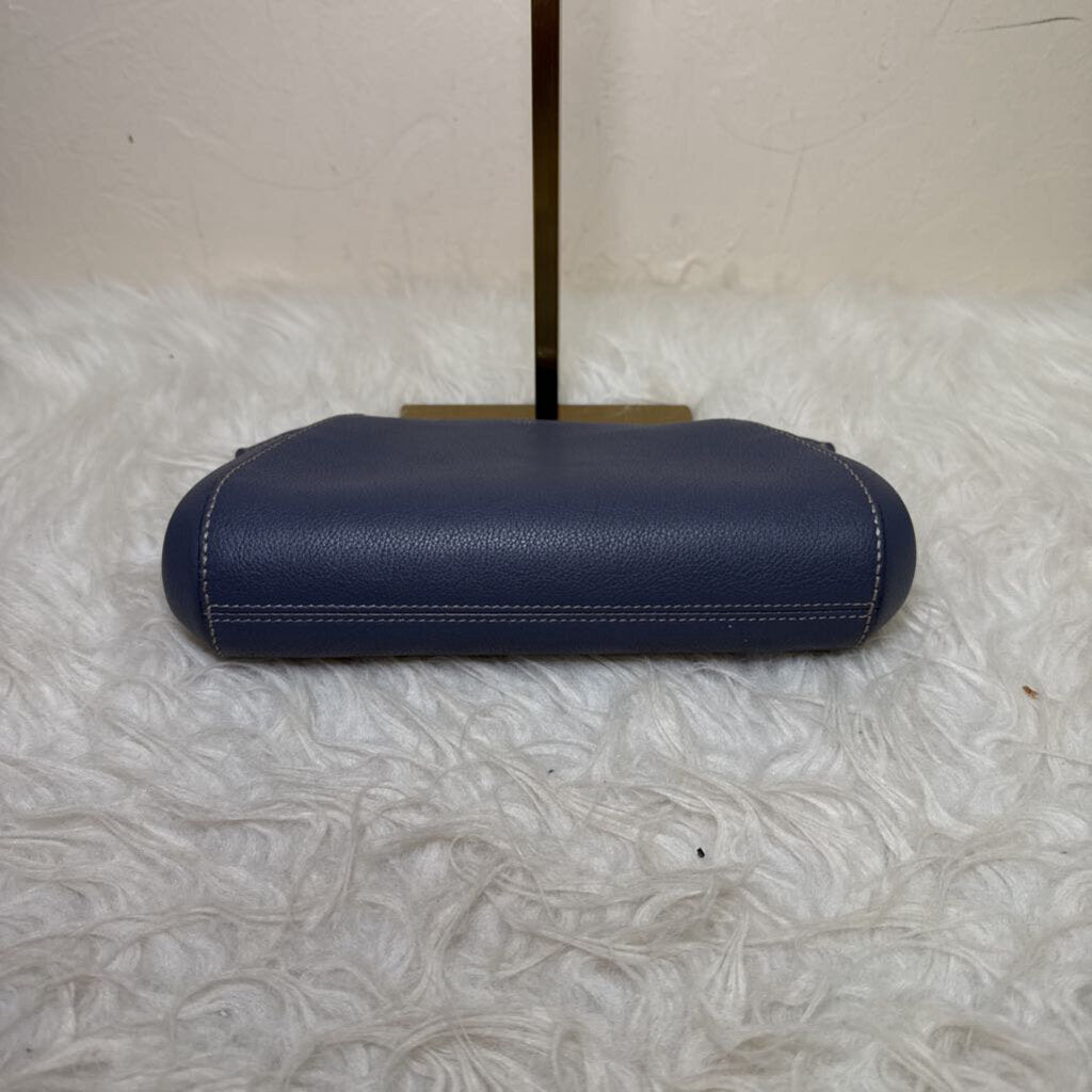 Blue Grey Leather C de Cartier Clutch