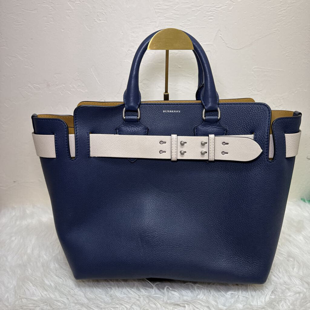 Navy Leather Belt Bag