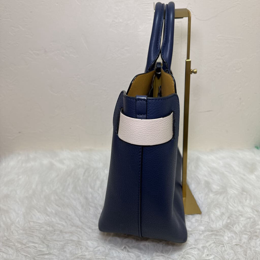 Navy Leather Belt Bag