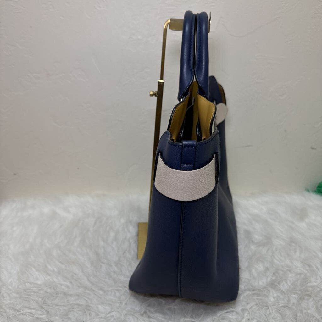 Navy Leather Belt Bag
