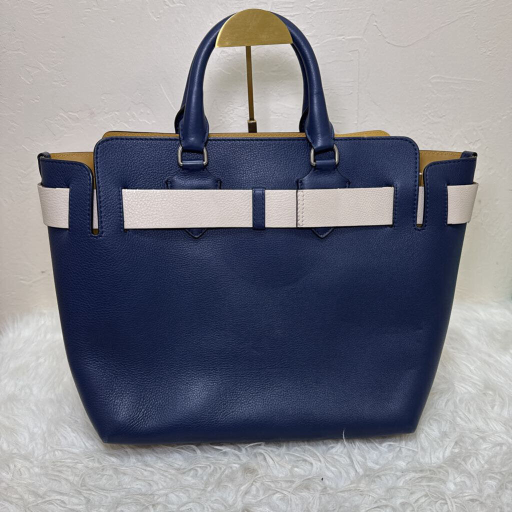 Navy Leather Belt Bag