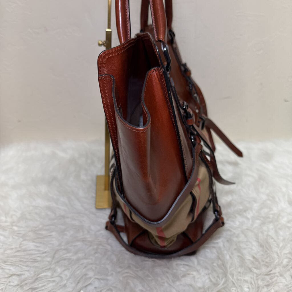 Bridle House Check Tote